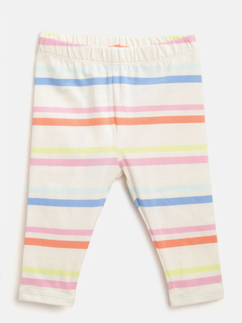 

GAP Girl Print Leggings in Stretch Jersey, Off white