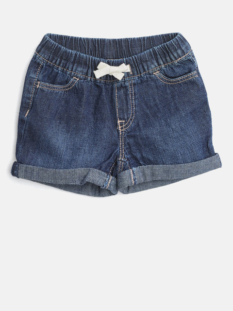 

GAP Baby Girls Denim Pull-On Shorts, Navy blue