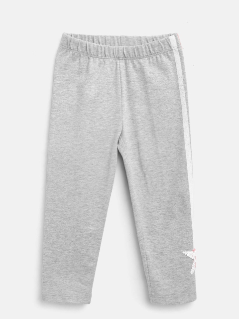 

GAP Girls GapFit Kids Crop Leggings, Grey melange