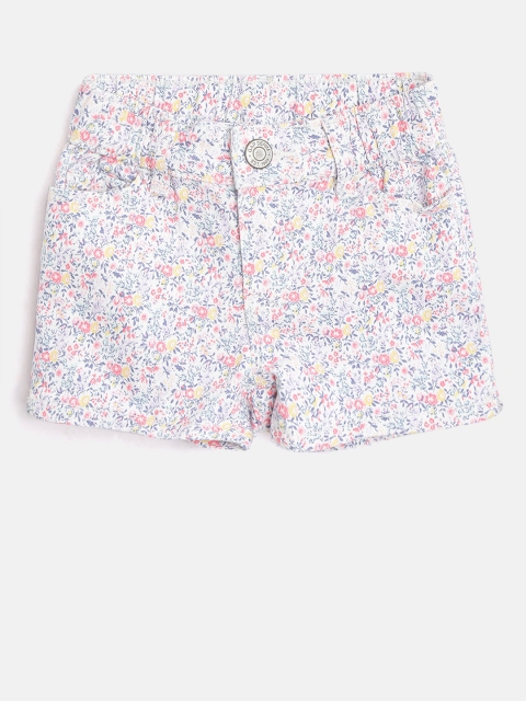 

GAP Baby Girl's Floral Shorts, White