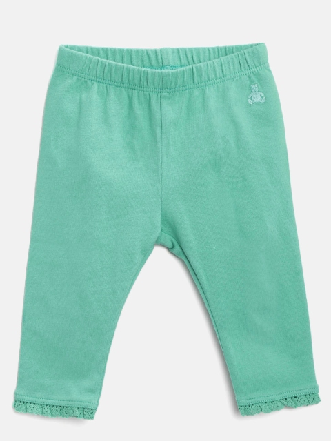 

GAP Baby Girl Lace-Trim Leggings, Green