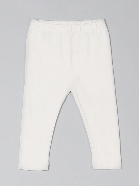 

GAP Girls Off-White Solid Skinny Leggings, Cream