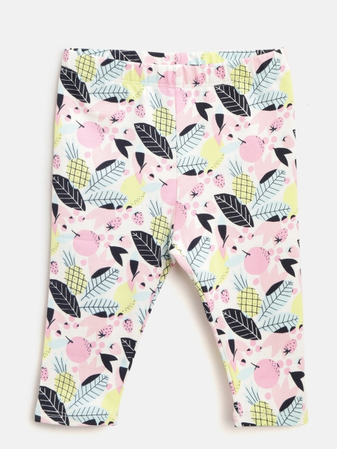 

GAP Girl Print Leggings in Stretch Jersey, White