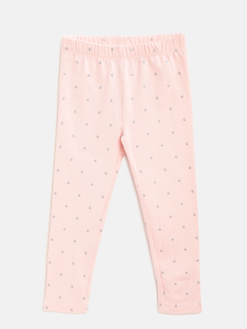 

GAP Girl Print Leggings in Stretch Jersey, Pink