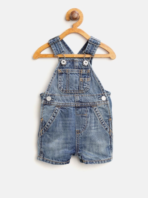 

GAP Baby Boy Denim Overalls, Blue