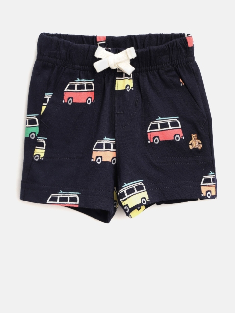 

GAP Baby Boy Print Pull-On Shorts, Navy blue