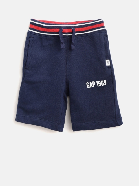 

GAP Boys Logo Pull-On Shorts, Navy blue