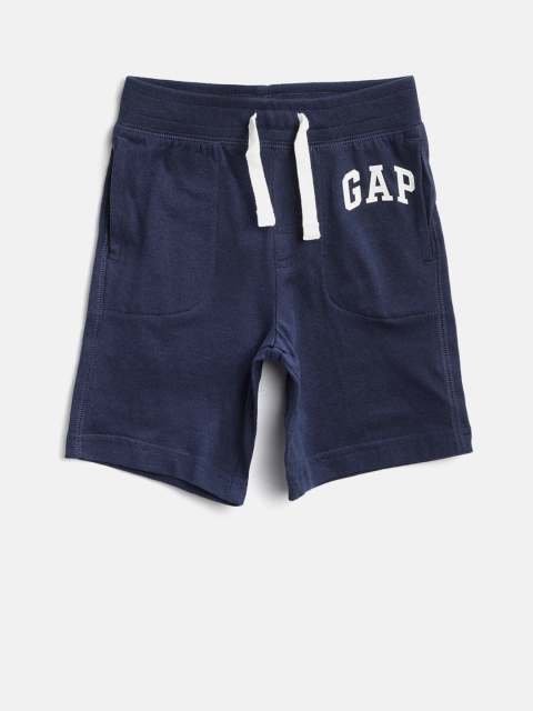 

GAP Baby Boy Logo Graphic Shorts, Navy blue