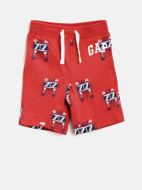 

GAP Baby Boy Logo Graphic Shorts, Red