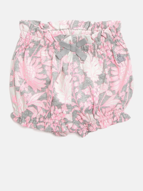 

GAP Baby Girl Print Bubble Shorts, Pink