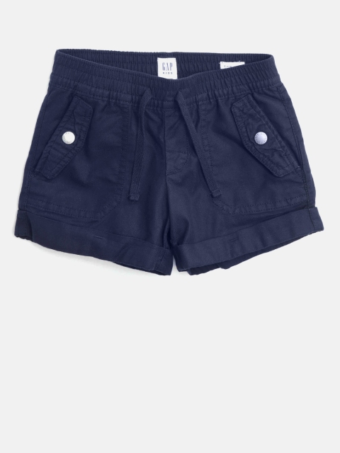 

GAP Girl Cargo Pull-On Shorts, Navy blue