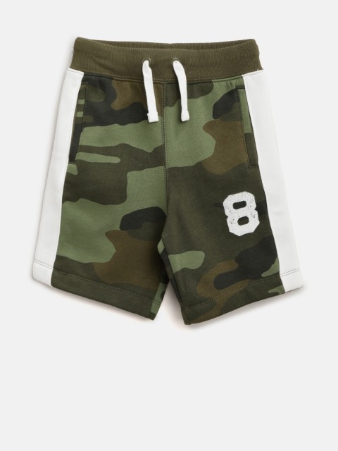 

GAP Boys Logo Pull-On Shorts, Olive