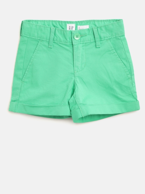 GAP Girls Uniform Midi Shorts, Green