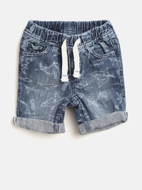

GAP Baby Boy Denim Shorts, Navy blue