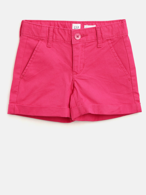 

GAP Girls Uniform Midi Shorts, Pink