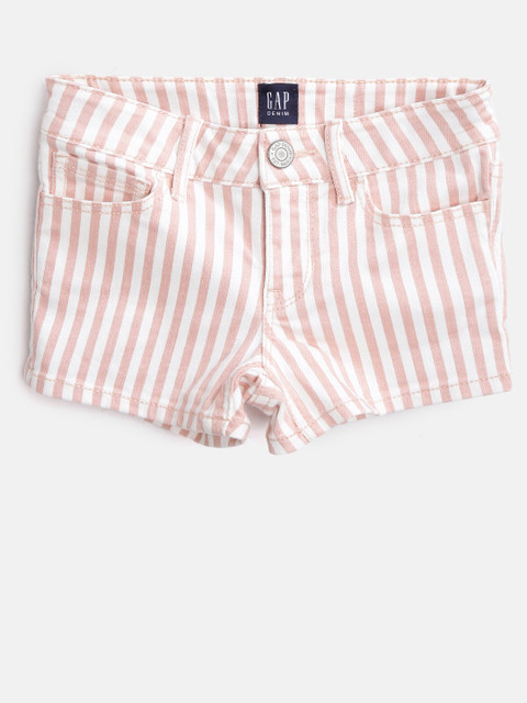 

GAP Girls Striped Shorts, Pink