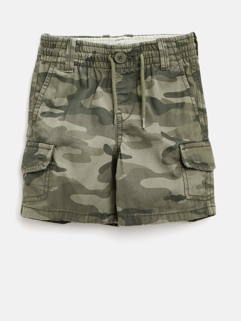 

GAP Boy Pull-On Cargo Shorts, Olive