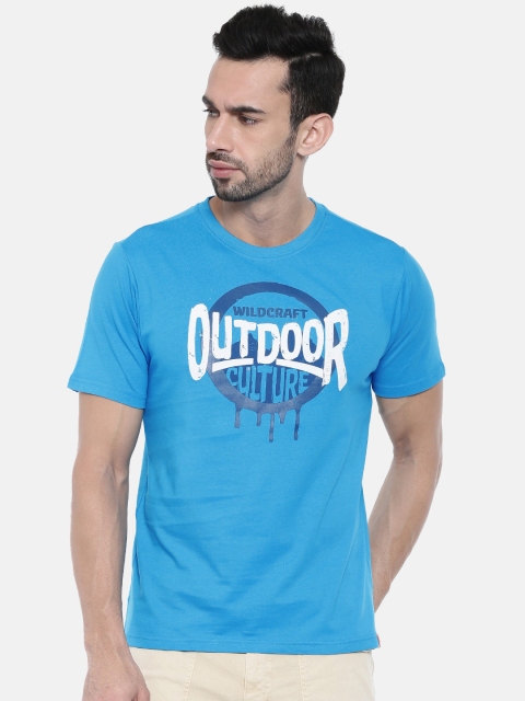 

Wildcraft Men Blue Solid Outdoor Cultur T-shirt