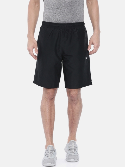 

Wildcraft Men Black Solid Sports Shorts