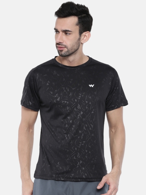 

Wildcraft Men Black Printed Round Neck T-shirt 8903338189657