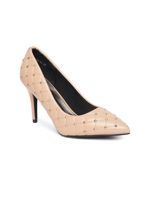 

Tresmode Women Beige Embellished Pumps