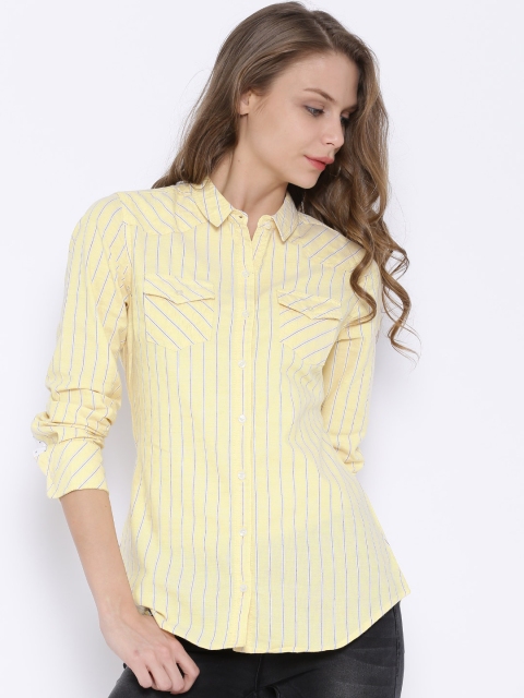 

Tokyo Talkies Yellow Striped Shirt