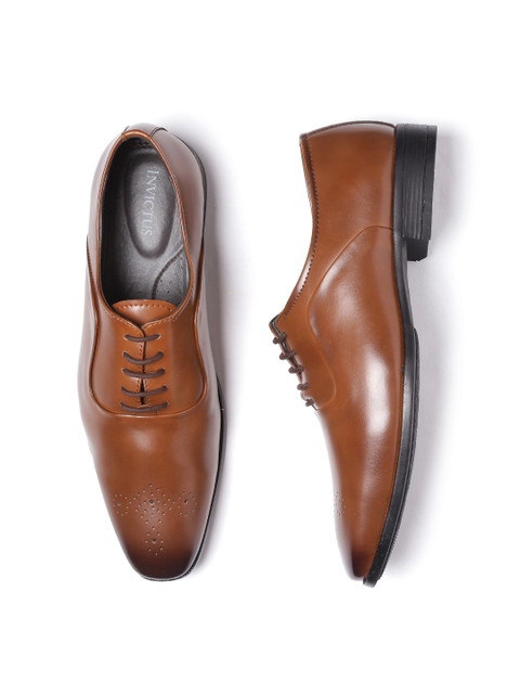 

INVICTUS Men Brown Formal Oxfords