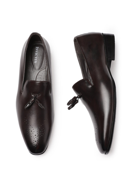 

INVICTUS Men Brown Solid Formal Slip-Ons