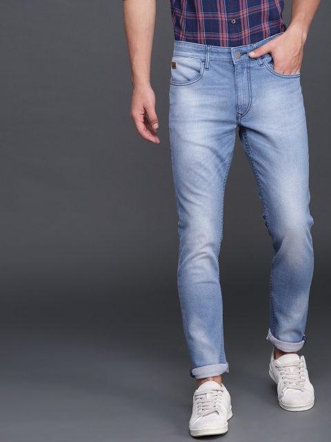 

WROGN Men Blue Slim Fit Mid-Rise Clean Look Stretchable Jeans