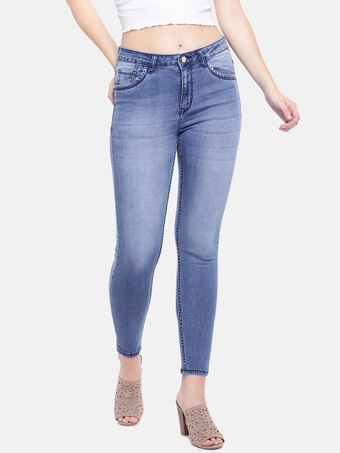 

DressBerry Women Blue Skinny Fit Mid-Rise Clean Look Stretchable Jeans