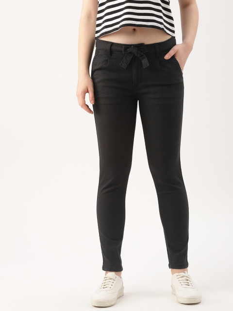 

DressBerry Women Black Skinny Fit Mid-Rise Clean Look Stretchable Jeans
