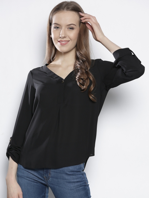 

DOROTHY PERKINS Women Black Solid Top