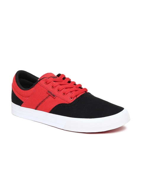 

Supra Men Red & Black Colourblocked COBALT Sneakers
