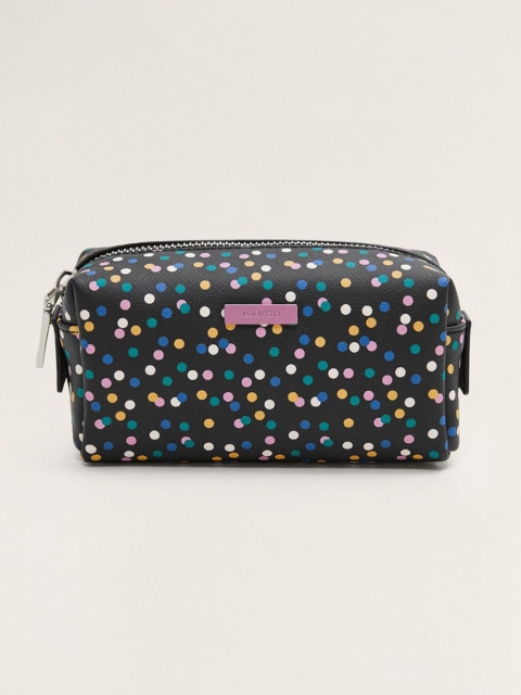 

MANGO Women Black Printed Cosmetic Pouch