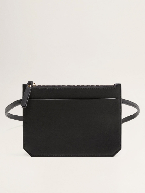 

MANGO Women Black Fanny Pack