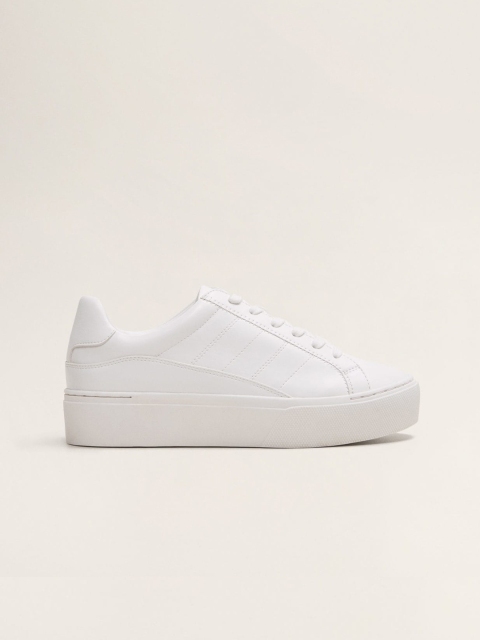 

MANGO Women White Sneakers