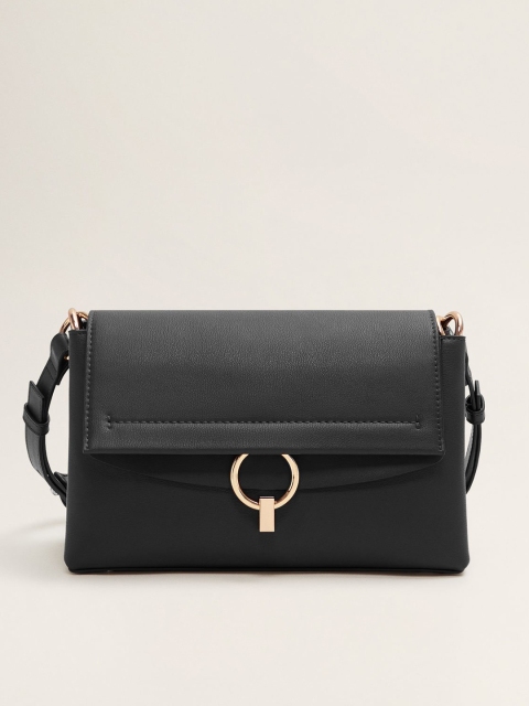 

MANGO Black Solid Sling Bag