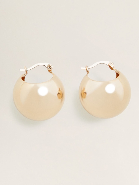 

MANGO Gold-Toned Spherical Hoop Earrings