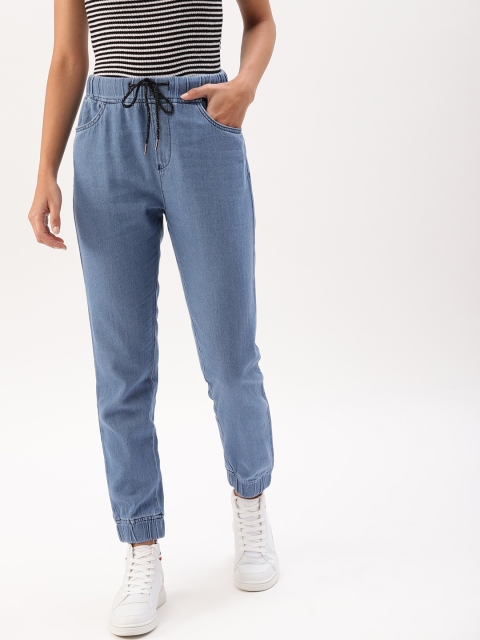 

DressBerry Women Blue Slim Fit Solid Joggers