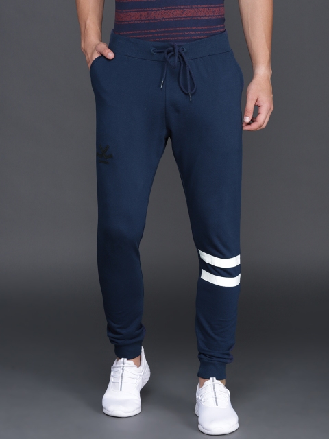 

WROGN Men Navy Blue Solid Joggers