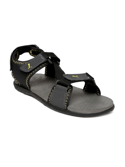 

Puma Men Grey & Black Royal IDP Sports Sandals