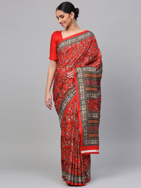 

Saree mall Red Printed Saree