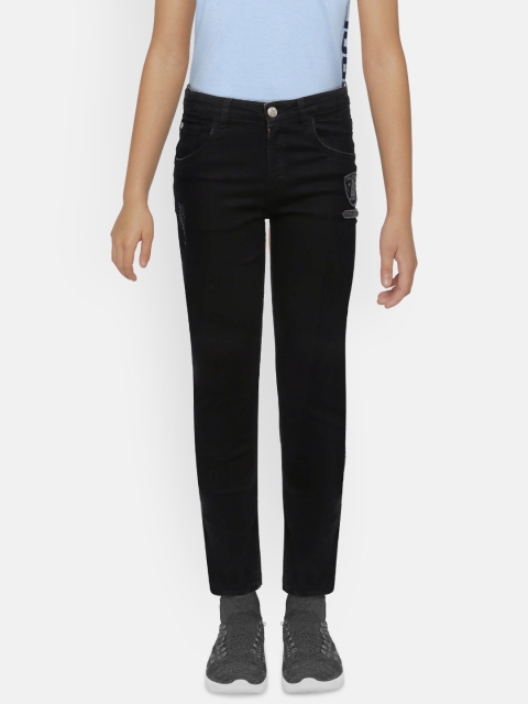 

Palm Tree Boys Black Slim Fit Mid-Rise Clean Look Jeans