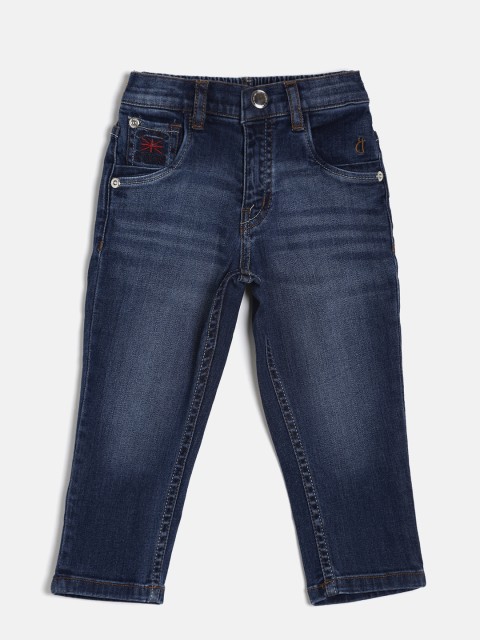 

Gini and Jony Boys Navy Blue Slim Fit Mid-Rise Clean Look Stretchable Jeans