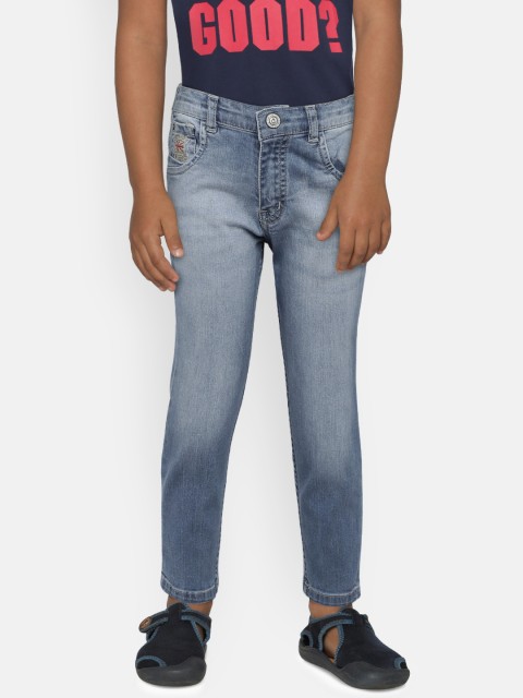 

Gini and Jony Boys Blue Regular Fit Mid-Rise Clean Look Stretchable Jeans