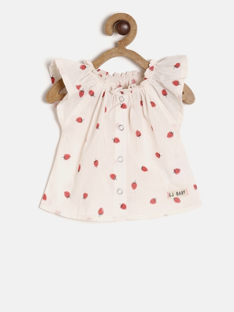 

Gini and Jony Girls Pink Printed Top