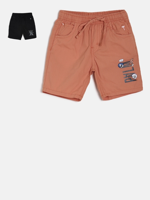

Palm Tree Boys Pack of 2 Regular Shorts, Pink