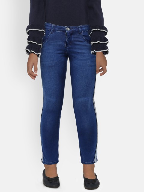 

Gini and Jony Girls Blue Slim Fit Mid-Rise Clean Look Jeans