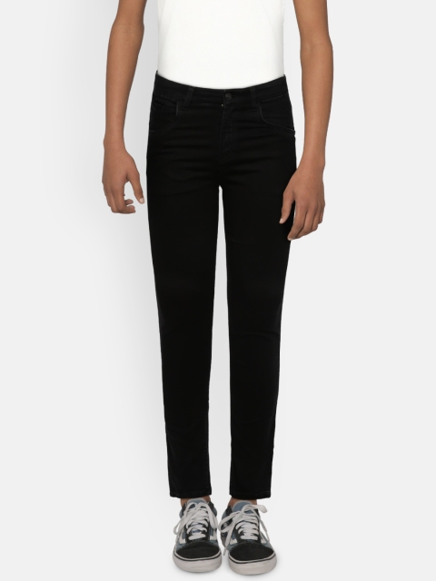 

Gini and Jony Boys Black Slim Fit Mid-Rise Clean Look Jeans