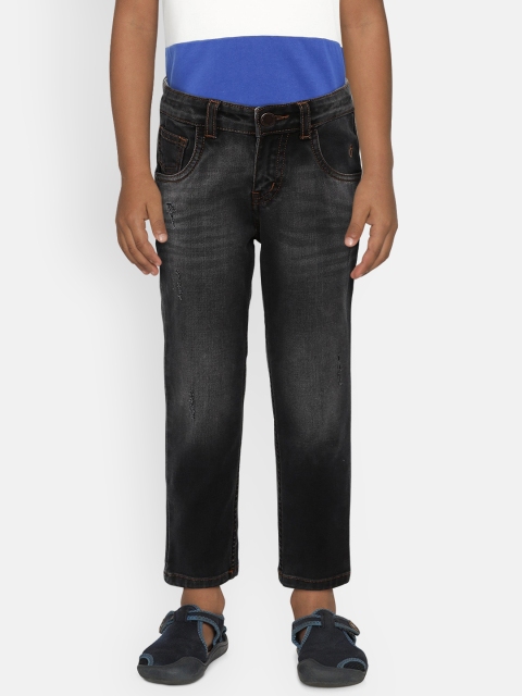 

Gini and Jony Boys Grey Regular Fit Mid-Rise Low Distress Jeans